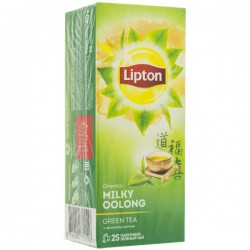 Чай зеленый, Lipton (Липтон) фильтр-пакет 1.8 г 25 шт Ориентал милки олонг ароматизированный